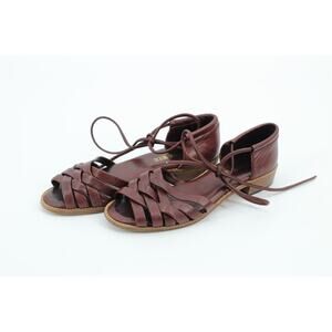 Shoe Biz womens open toe strappy sandals 6.5 comfort classic walking shabby chic
